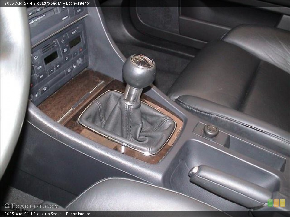 Ebony Interior Transmission for the 2005 Audi S4 4.2 quattro Sedan #56113619