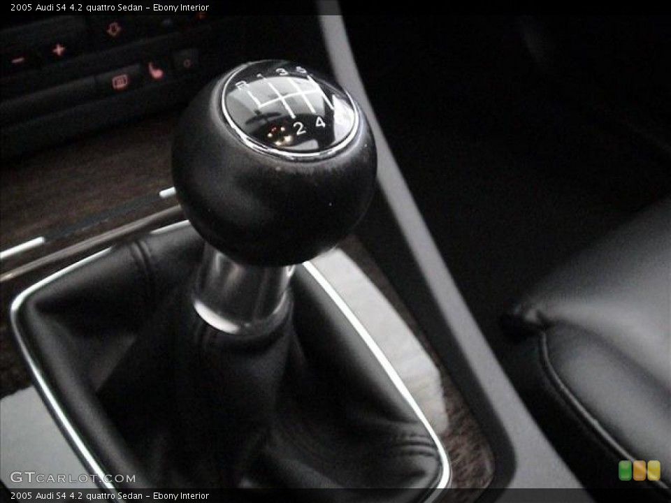 Ebony Interior Transmission for the 2005 Audi S4 4.2 quattro Sedan #56113697