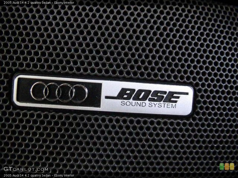 Ebony Interior Audio System for the 2005 Audi S4 4.2 quattro Sedan #56113712