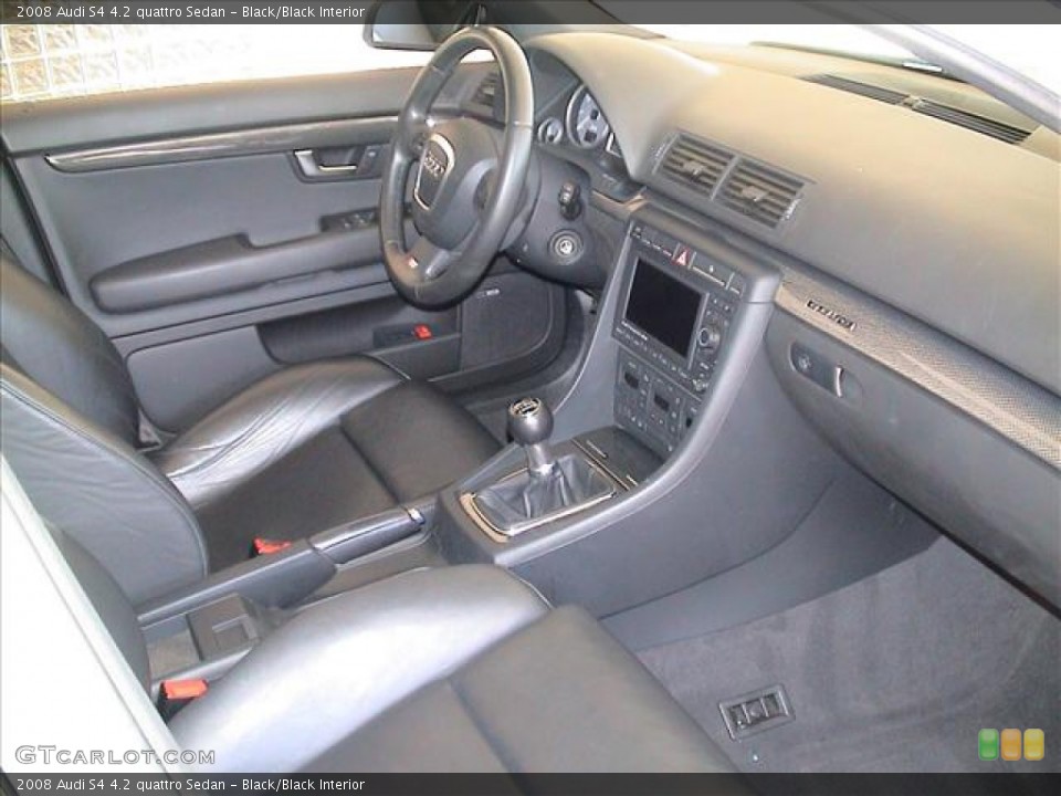 Black/Black Interior Photo for the 2008 Audi S4 4.2 quattro Sedan #56115935