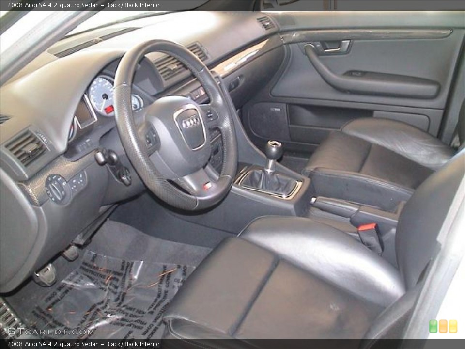 Black/Black Interior Photo for the 2008 Audi S4 4.2 quattro Sedan #56115960