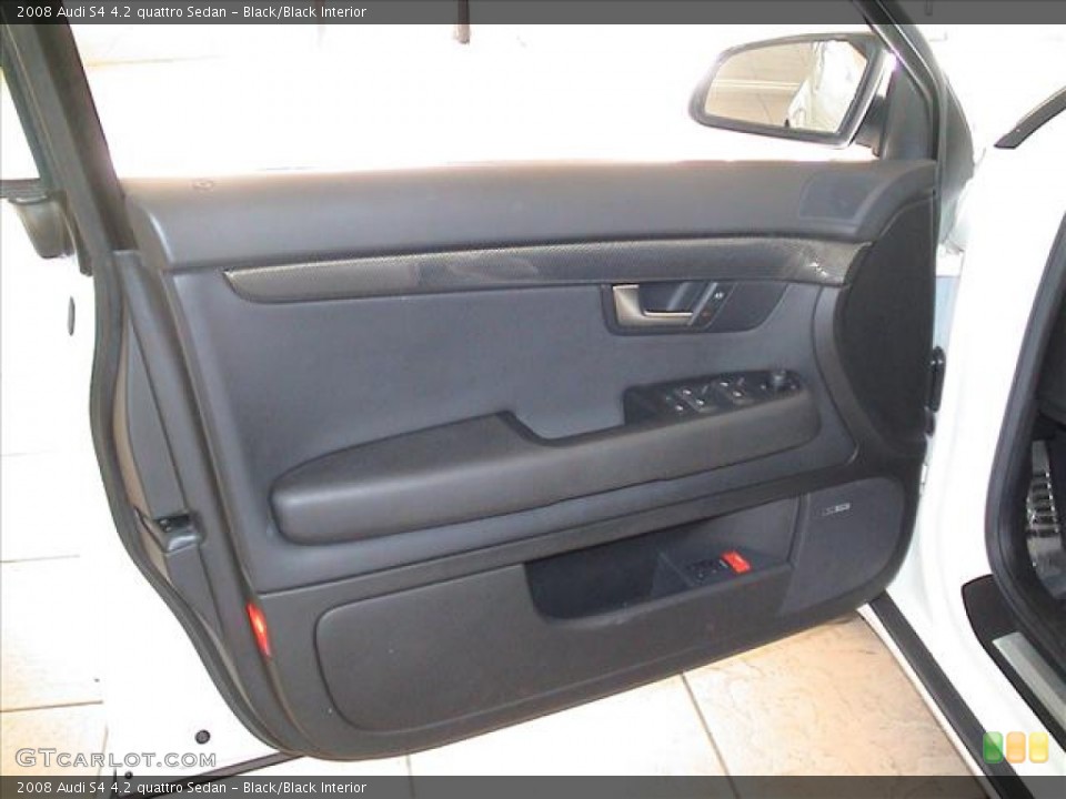Black/Black Interior Door Panel for the 2008 Audi S4 4.2 quattro Sedan #56115975