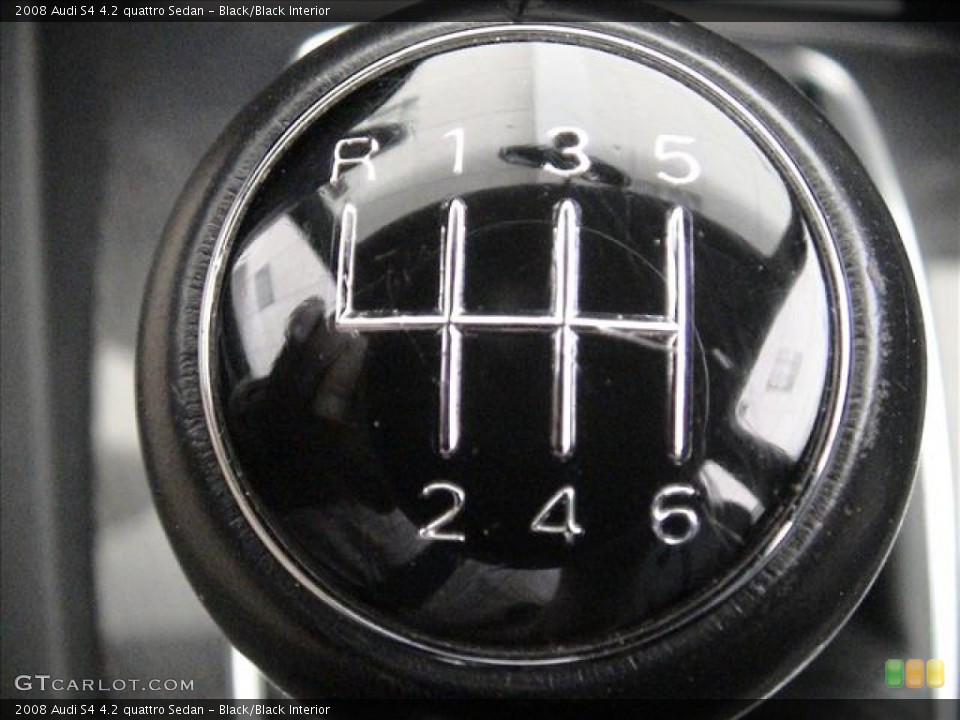 Black/Black Interior Transmission for the 2008 Audi S4 4.2 quattro Sedan #56116103
