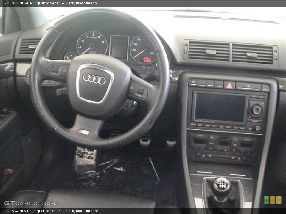 Black/Black Interior Dashboard for the 2008 Audi S4 4.2 quattro Sedan #56116172