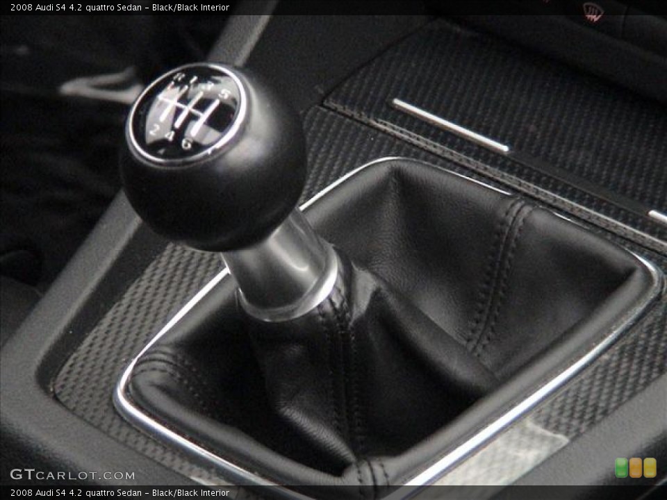 Black/Black Interior Transmission for the 2008 Audi S4 4.2 quattro Sedan #56116178