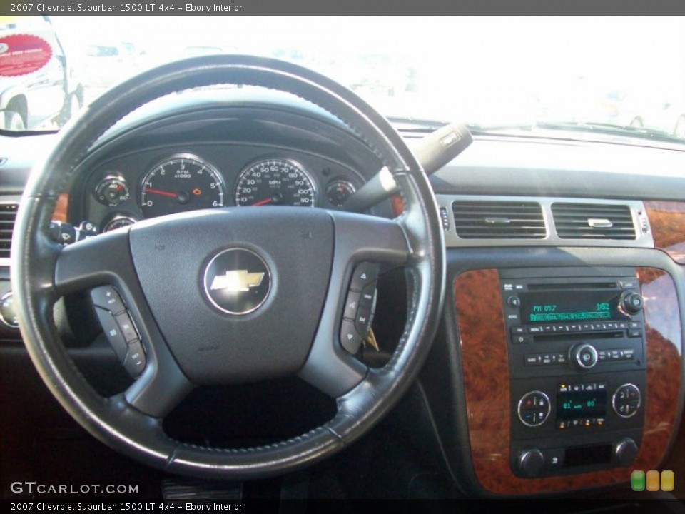 Ebony Interior Steering Wheel for the 2007 Chevrolet Suburban 1500 LT 4x4 #56117903