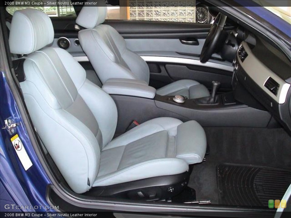 Silver Novillo Leather Interior Photo for the 2008 BMW M3 Coupe #56118185