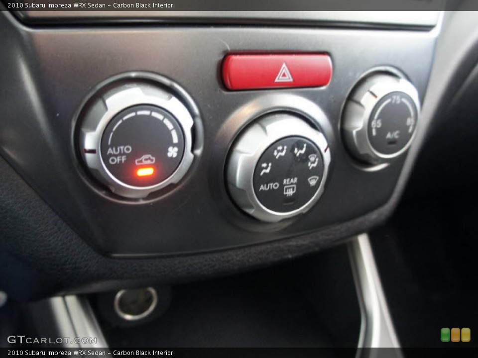 Carbon Black Interior Controls for the 2010 Subaru Impreza WRX Sedan #56118686