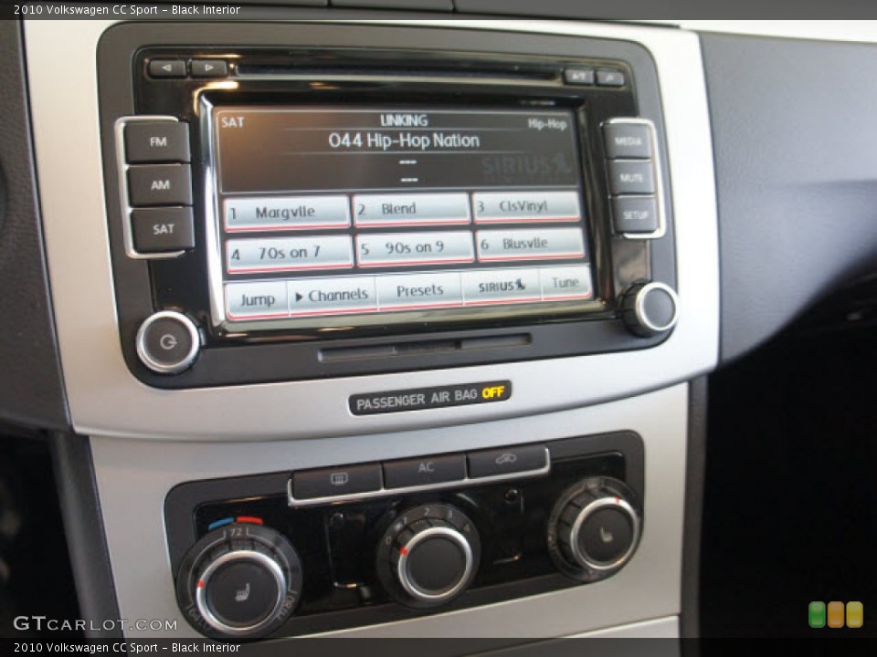 Black Interior Controls for the 2010 Volkswagen CC Sport #56118965