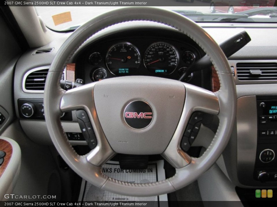 Dark Titanium/Light Titanium Interior Steering Wheel for the 2007 GMC Sierra 2500HD SLT Crew Cab 4x4 #56118986