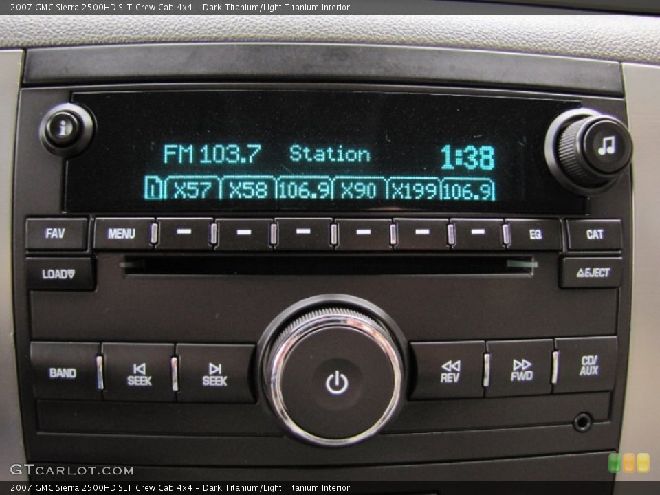 Dark Titanium/Light Titanium Interior Audio System for the 2007 GMC Sierra 2500HD SLT Crew Cab 4x4 #56119085