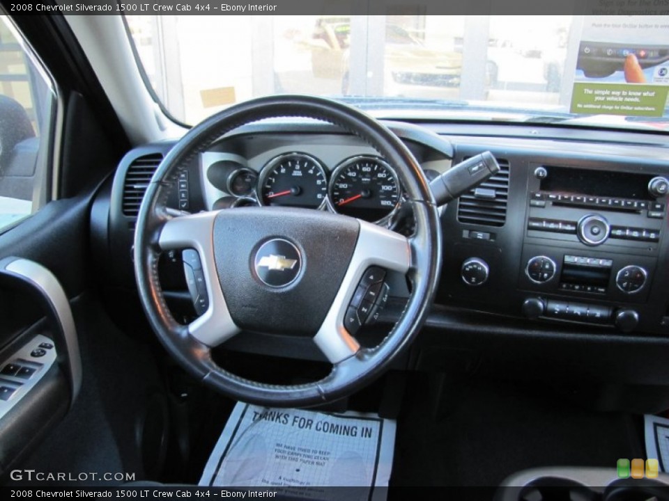 Ebony Interior Dashboard for the 2008 Chevrolet Silverado 1500 LT Crew Cab 4x4 #56119604