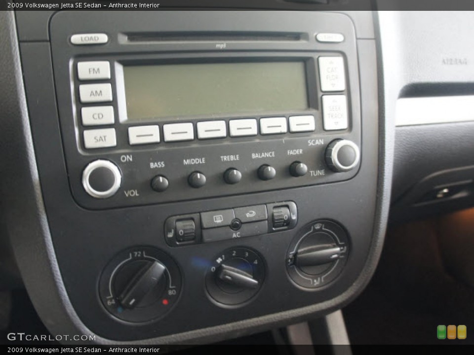Anthracite Interior Controls for the 2009 Volkswagen Jetta SE Sedan #56119643