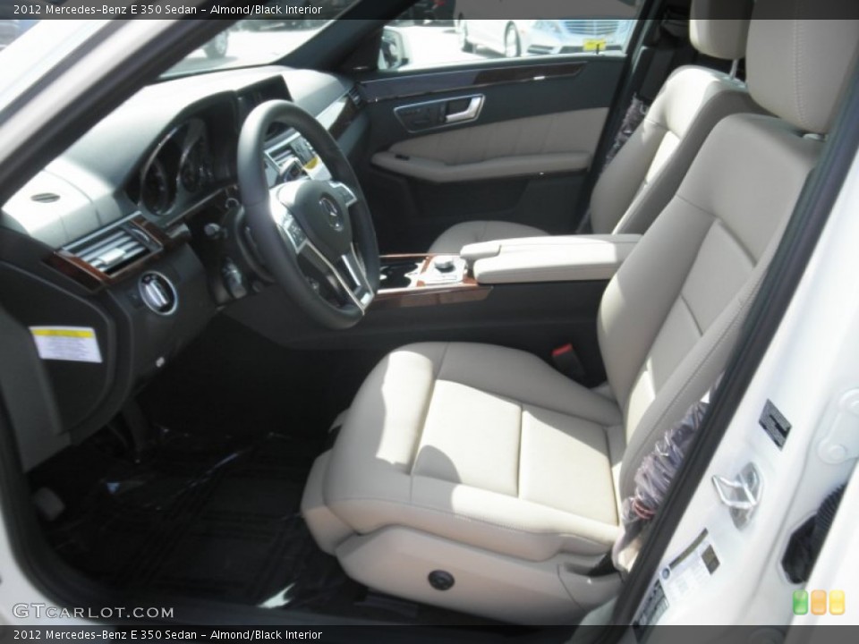Almond/Black Interior Photo for the 2012 Mercedes-Benz E 350 Sedan #56120102