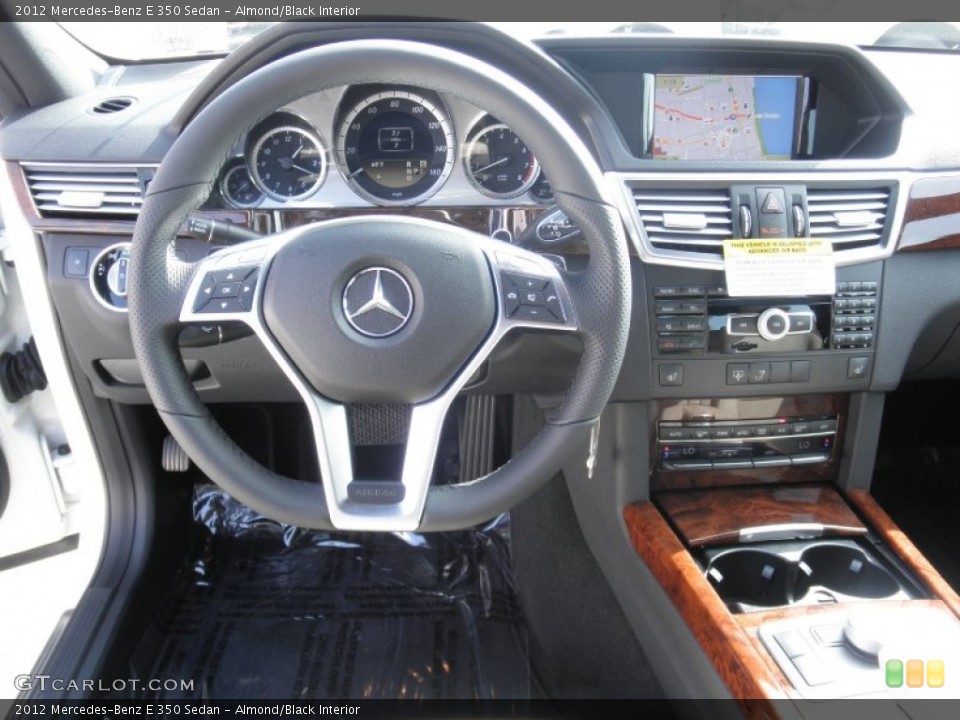 Almond/Black Interior Dashboard for the 2012 Mercedes-Benz E 350 Sedan #56120120
