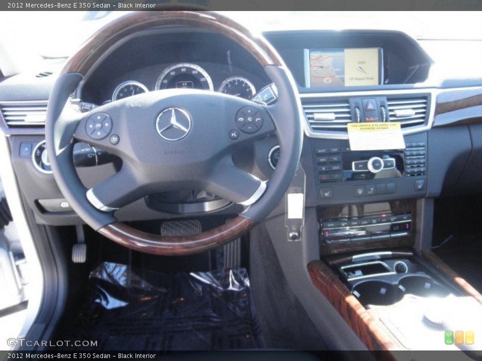 Black Interior Dashboard for the 2012 Mercedes-Benz E 350 Sedan #56120294