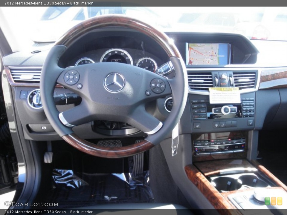 Black Interior Dashboard for the 2012 Mercedes-Benz E 350 Sedan #56120546