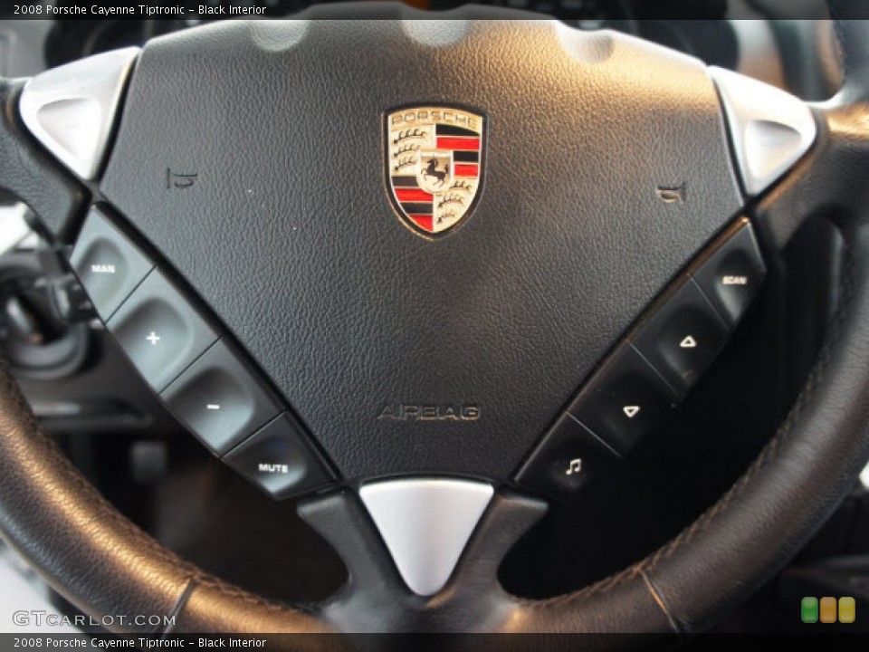 Black Interior Steering Wheel for the 2008 Porsche Cayenne Tiptronic #56121542