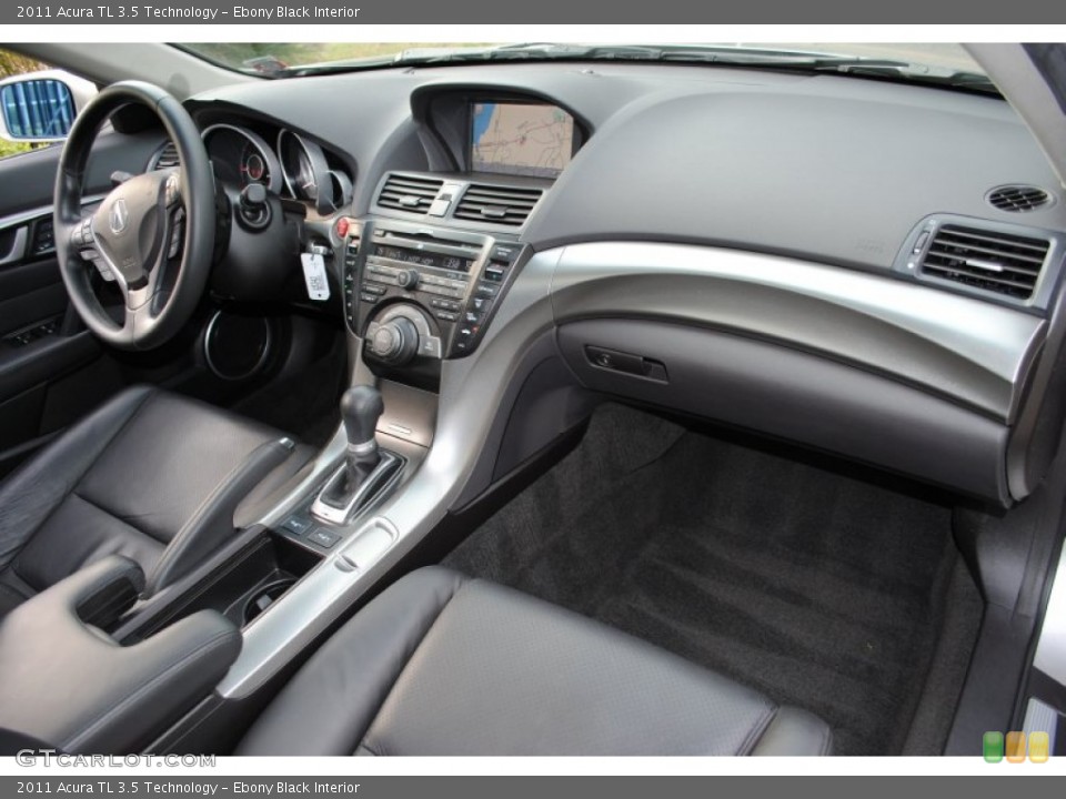 Ebony Black Interior Dashboard for the 2011 Acura TL 3.5 Technology #56122819