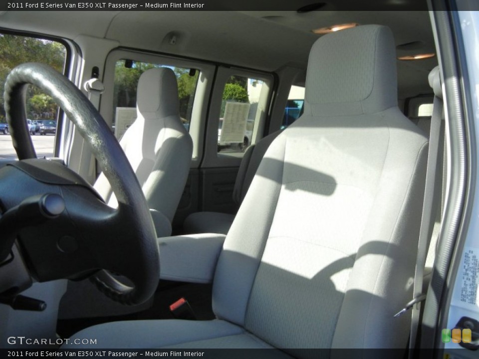Medium Flint Interior Photo for the 2011 Ford E Series Van E350 XLT Passenger #56123657