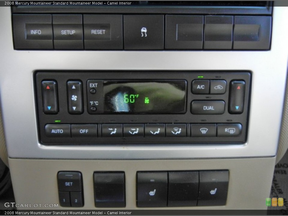 Camel Interior Controls for the 2008 Mercury Mountaineer  #56124058