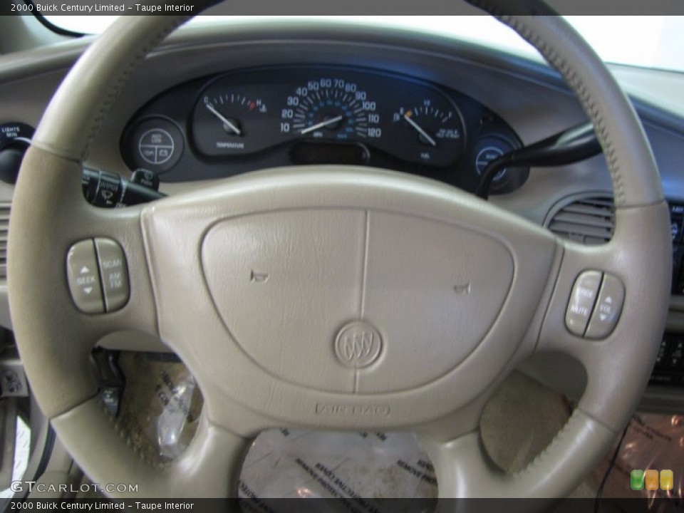 Taupe Interior Steering Wheel for the 2000 Buick Century Limited #56124074