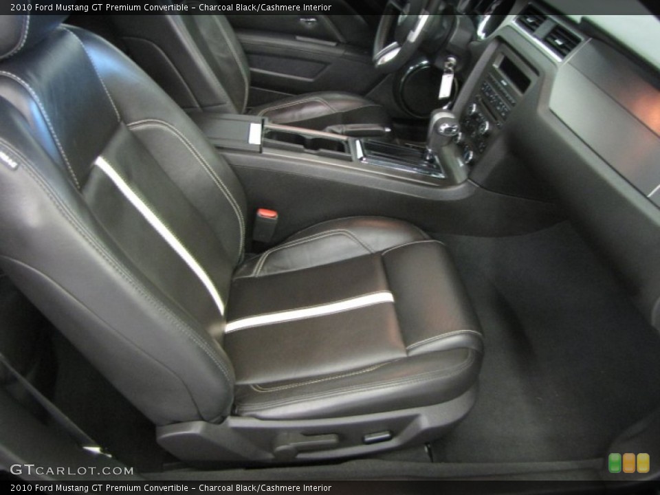 Charcoal Black/Cashmere Interior Photo for the 2010 Ford Mustang GT Premium Convertible #56124689