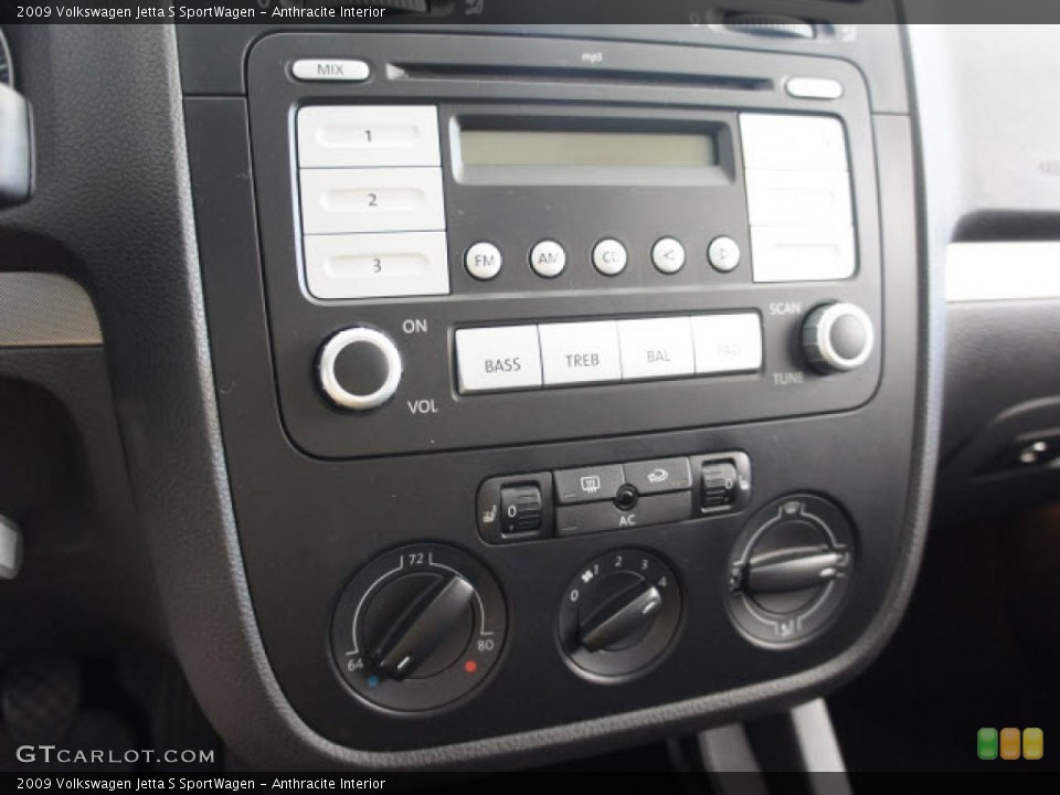 Anthracite Interior Controls for the 2009 Volkswagen Jetta S SportWagen #56124947
