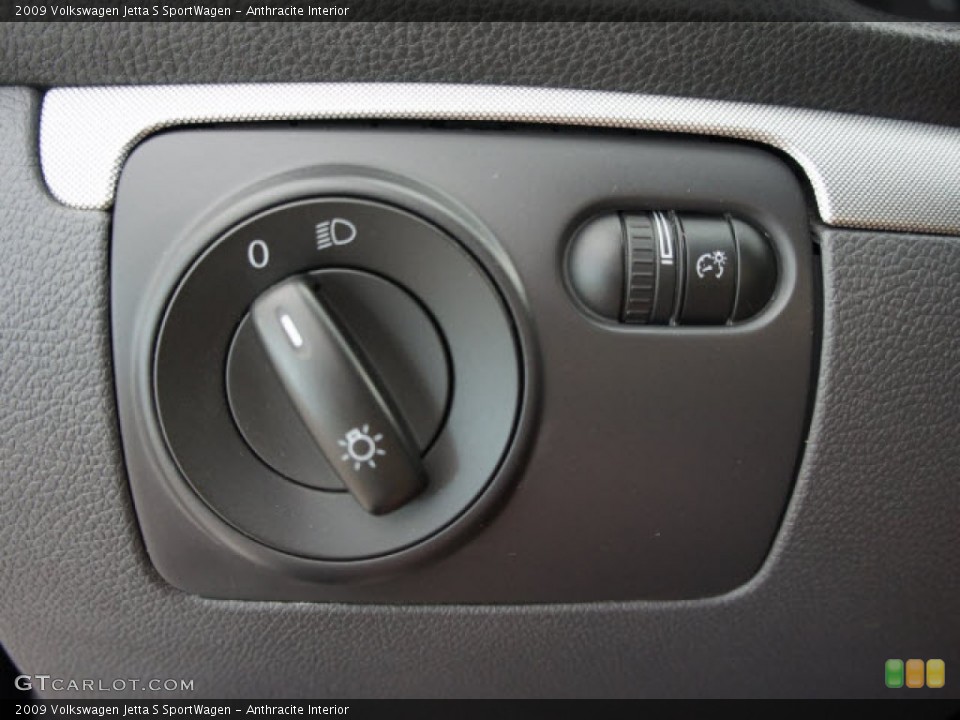 Anthracite Interior Controls for the 2009 Volkswagen Jetta S SportWagen #56124962