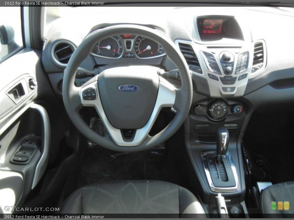 Charcoal Black Interior Dashboard for the 2012 Ford Fiesta SE Hatchback #56125946