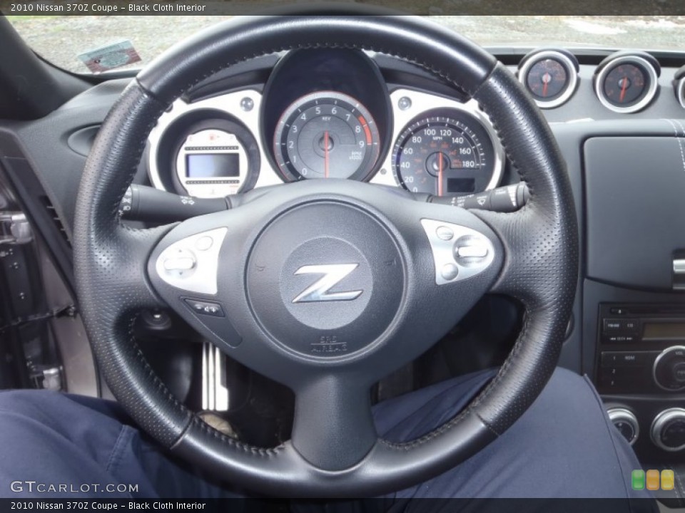 Black Cloth Interior Steering Wheel for the 2010 Nissan 370Z Coupe #56126225