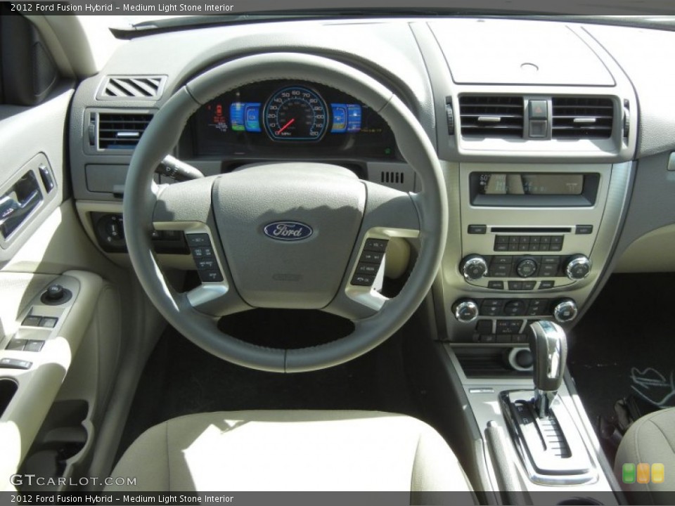 Medium Light Stone Interior Dashboard for the 2012 Ford Fusion Hybrid #56126453