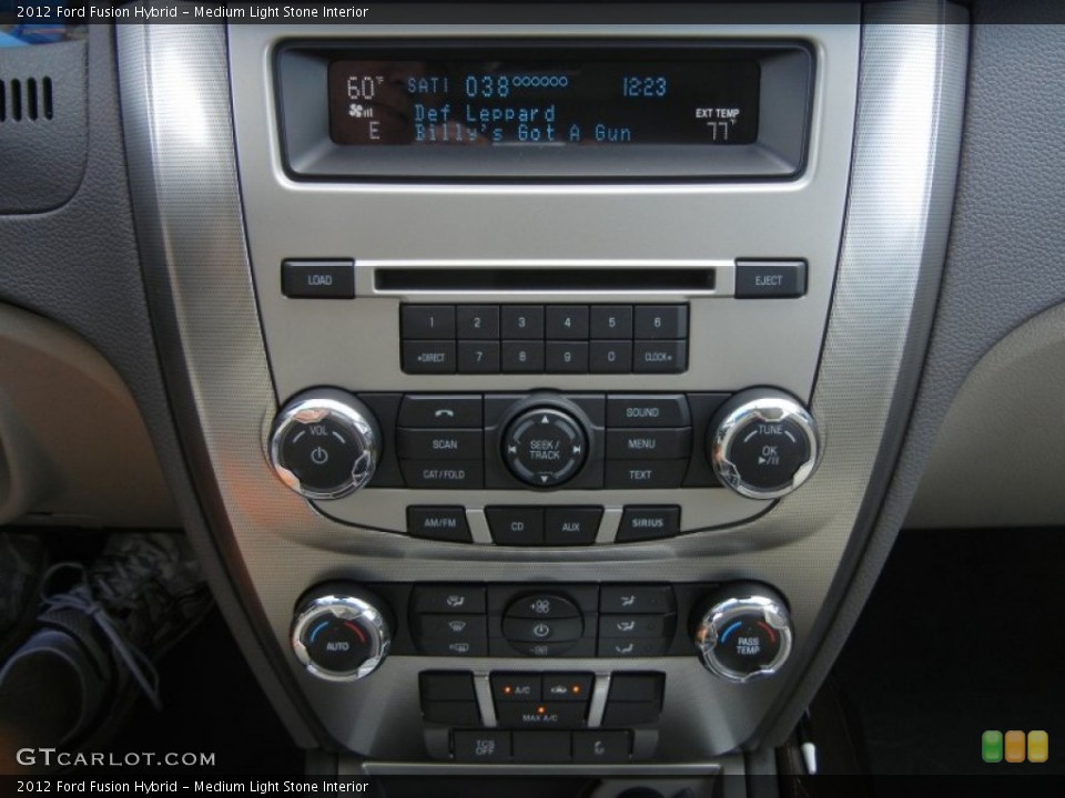 Medium Light Stone Interior Controls for the 2012 Ford Fusion Hybrid #56126471