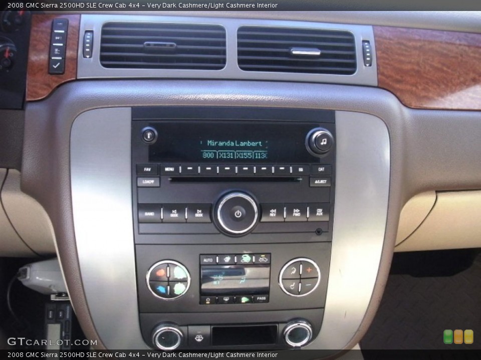 Very Dark Cashmere/Light Cashmere Interior Audio System for the 2008 GMC Sierra 2500HD SLE Crew Cab 4x4 #56127270