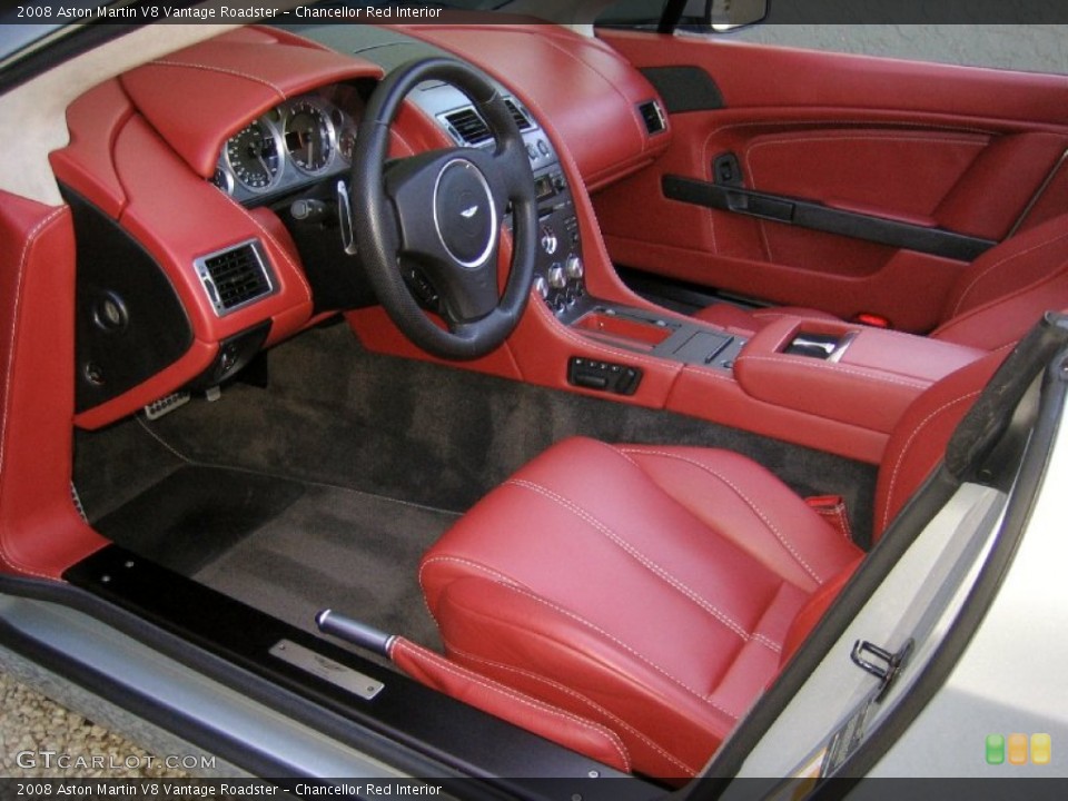 Chancellor Red 2008 Aston Martin V8 Vantage Interiors