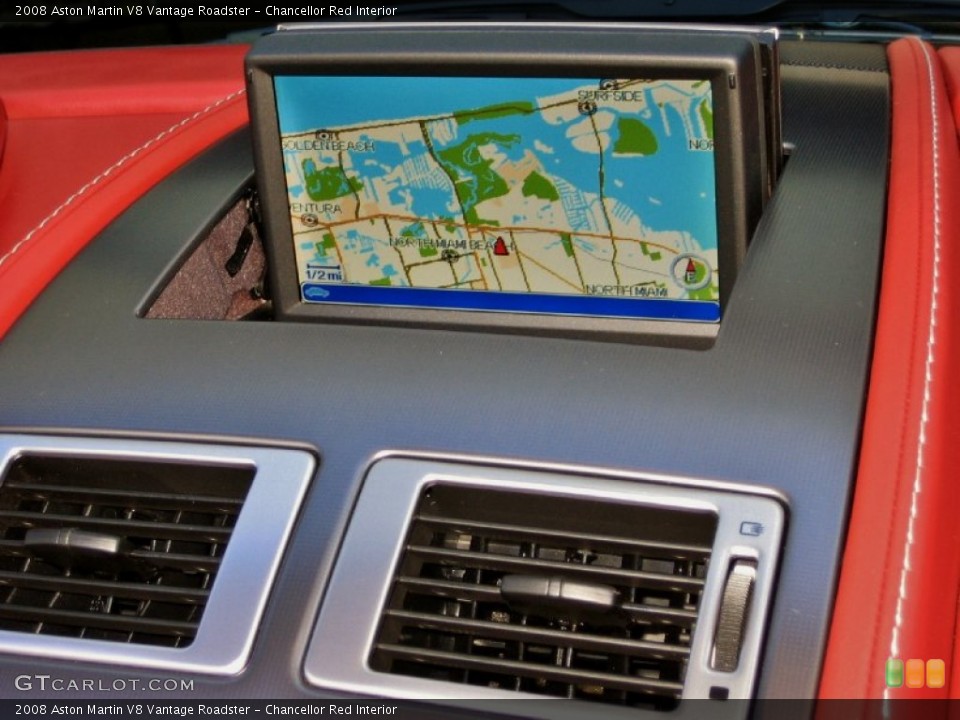 Chancellor Red Interior Navigation for the 2008 Aston Martin V8 Vantage Roadster #56129132
