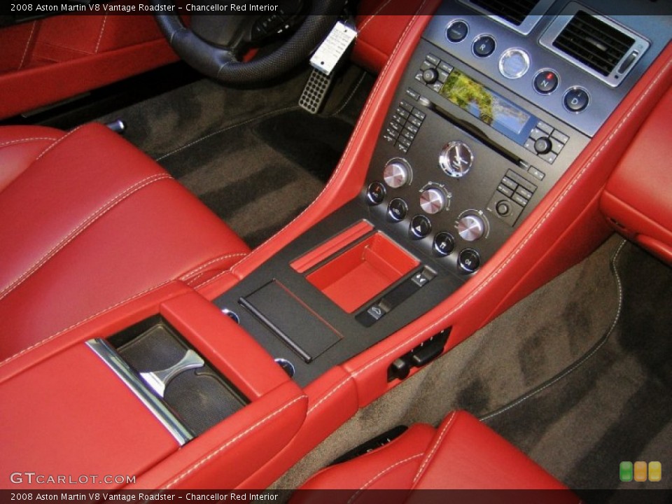 Chancellor Red Interior Controls for the 2008 Aston Martin V8 Vantage Roadster #56129171