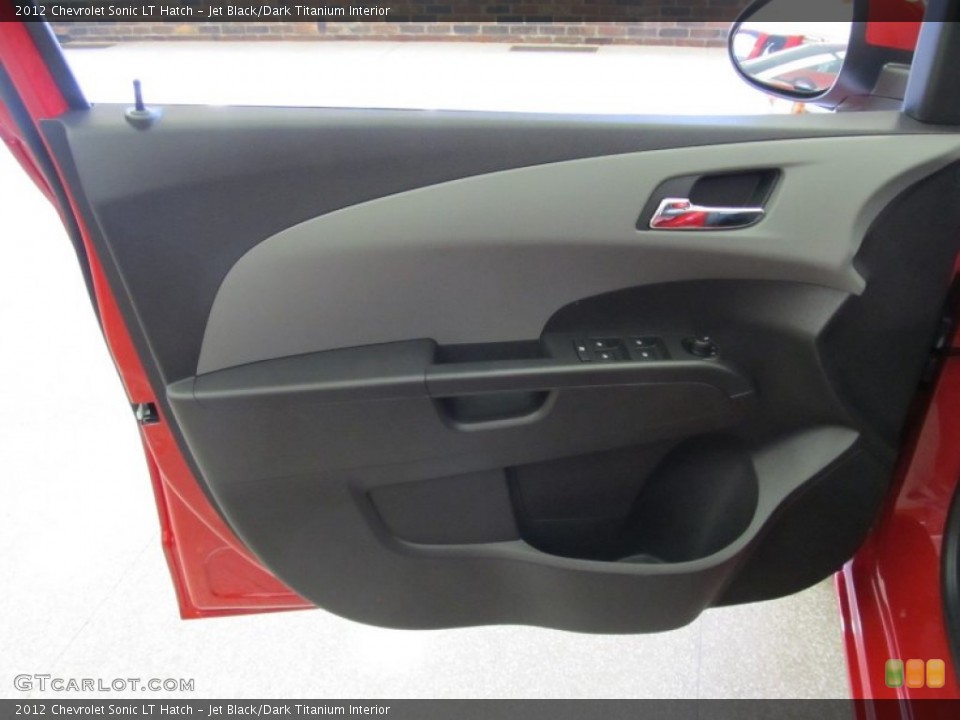 Jet Black/Dark Titanium Interior Door Panel for the 2012 Chevrolet Sonic LT Hatch #56129768