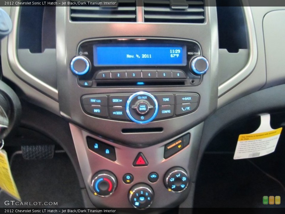 Jet Black/Dark Titanium Interior Controls for the 2012 Chevrolet Sonic LT Hatch #56129798