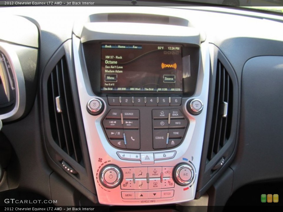 Jet Black Interior Controls for the 2012 Chevrolet Equinox LTZ AWD #56130548