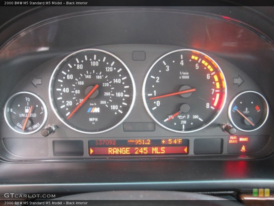 Black Interior Gauges for the 2000 BMW M5  #56131658