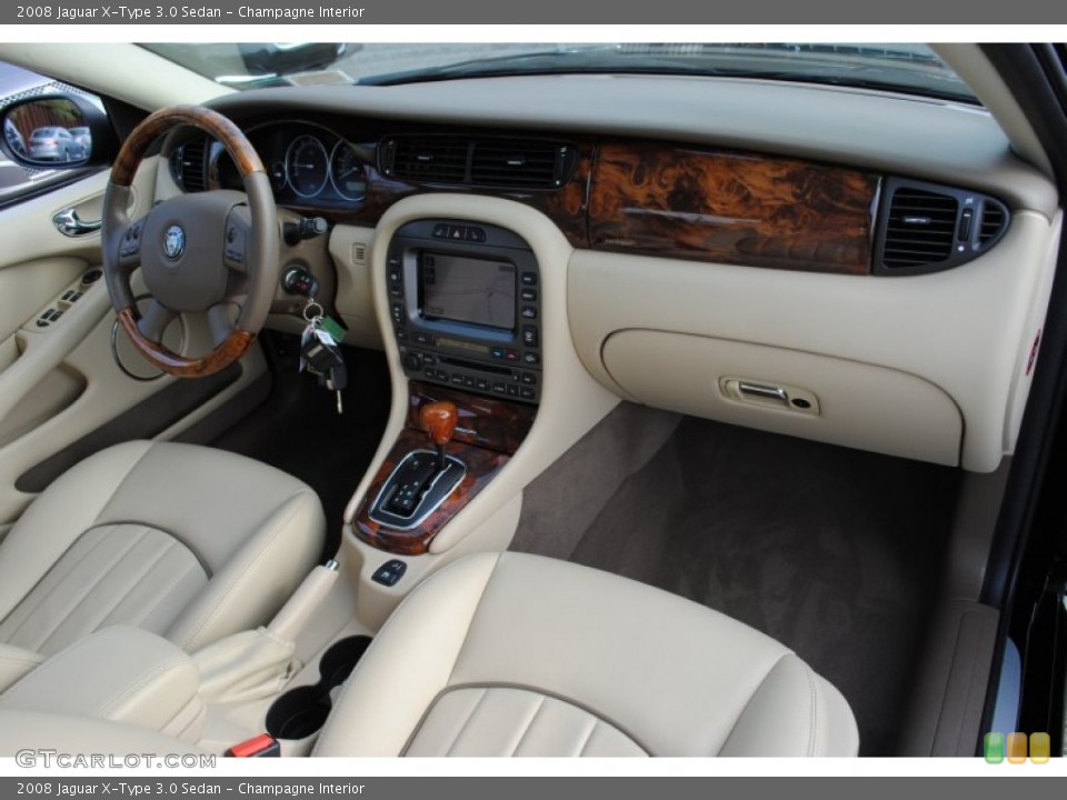 Champagne Interior Dashboard for the 2008 Jaguar X-Type 3.0 Sedan #56131973