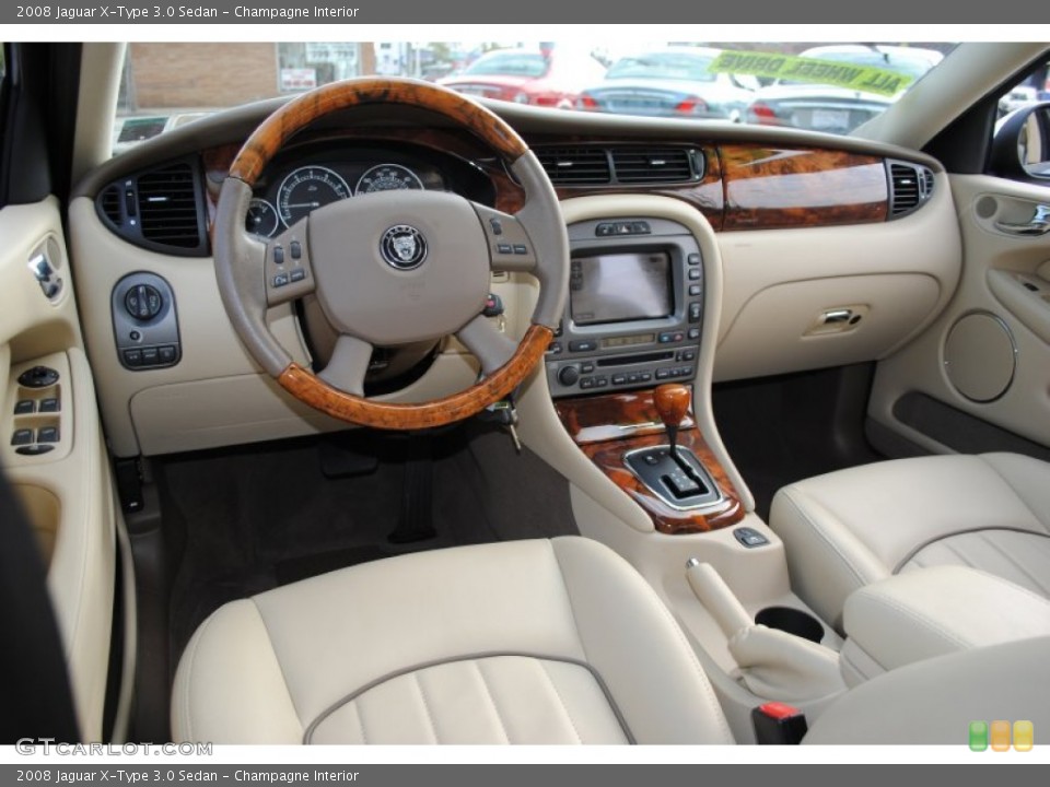 Champagne Interior Dashboard for the 2008 Jaguar X-Type 3.0 Sedan #56132114