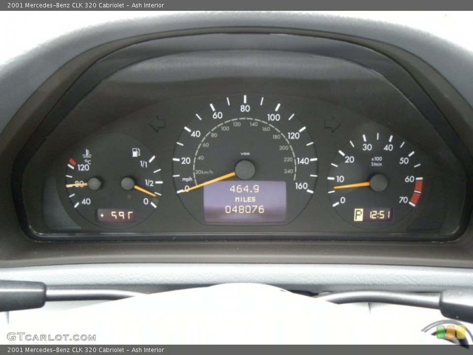 Ash Interior Gauges for the 2001 Mercedes-Benz CLK 320 Cabriolet #56133621