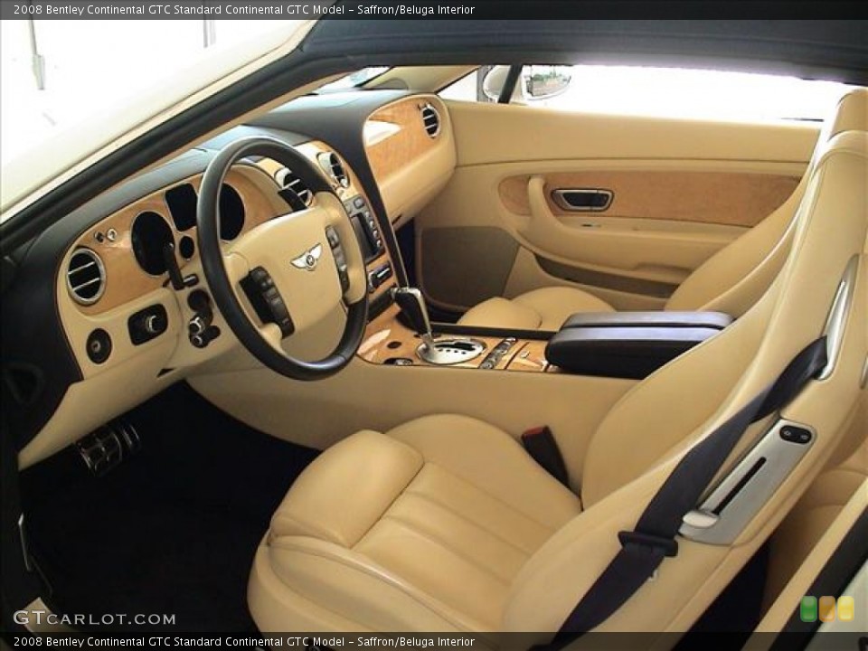 Saffron/Beluga 2008 Bentley Continental GTC Interiors