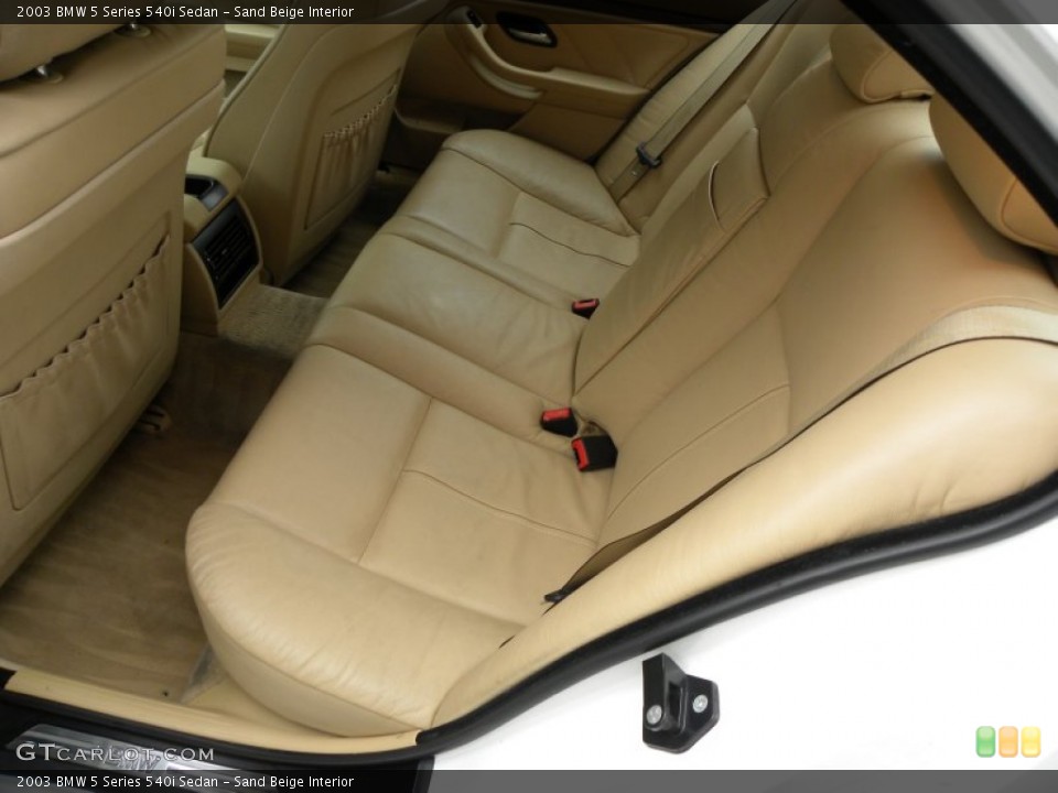 Sand Beige Interior Photo for the 2003 BMW 5 Series 540i Sedan #56134604