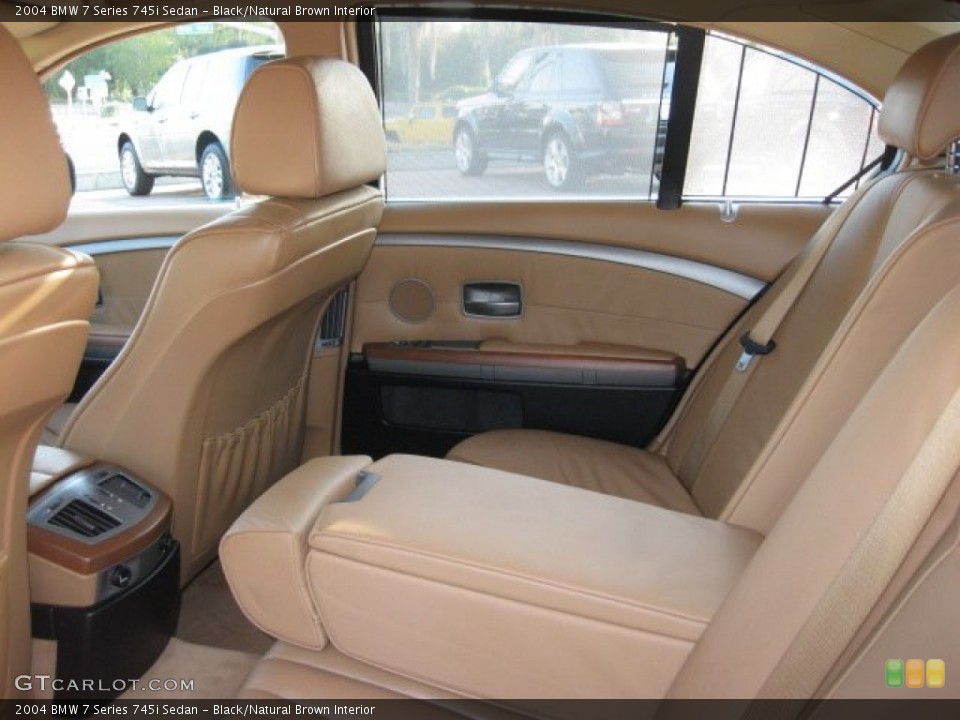 Black/Natural Brown Interior Photo for the 2004 BMW 7 Series 745i Sedan #56135510