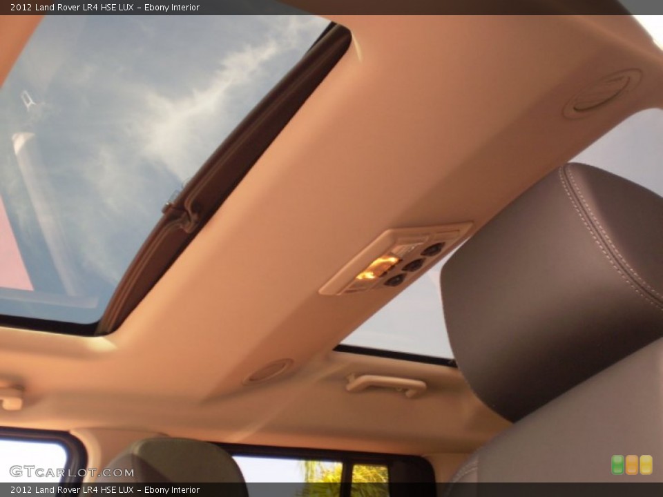 Ebony Interior Sunroof for the 2012 Land Rover LR4 HSE LUX #56135684