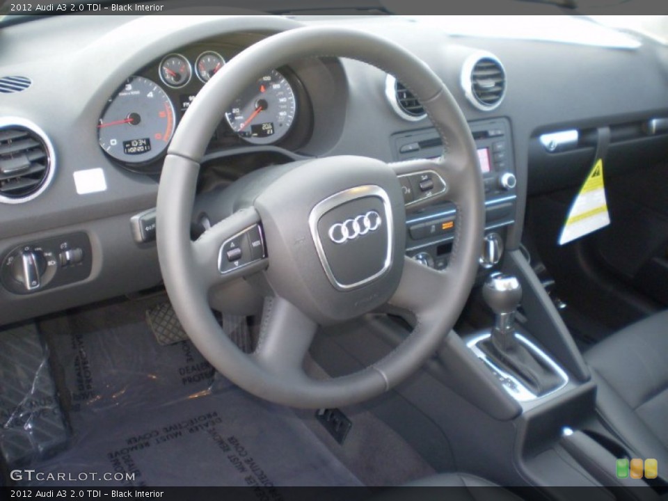 Black Interior Steering Wheel for the 2012 Audi A3 2.0 TDI #56135783