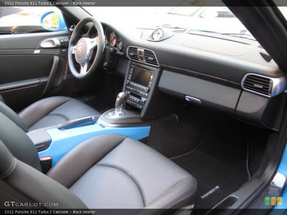 Black Interior Dashboard for the 2012 Porsche 911 Turbo S Cabriolet #56136149